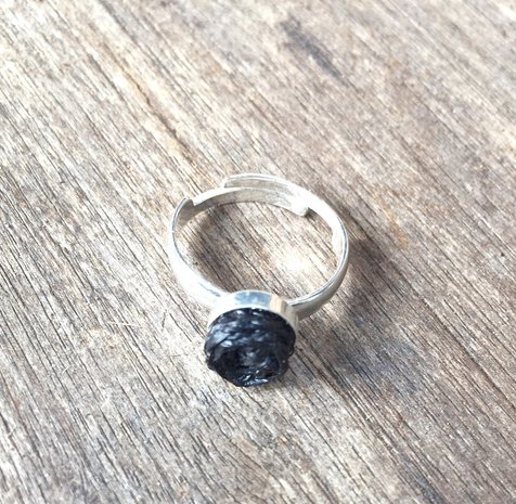 Paardenhaar ring zilver. Prijs € 29,95