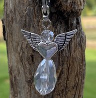 Hoofdstel bedeltje hartje zilver.